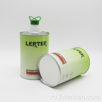 Cutie metalica rotunda de 1 l pentru acoperirea auto